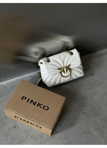 Женская сумка стегна Mini Love Bag Puff Butterfly кремовый через плече ( PREM) No Brand (369935522)