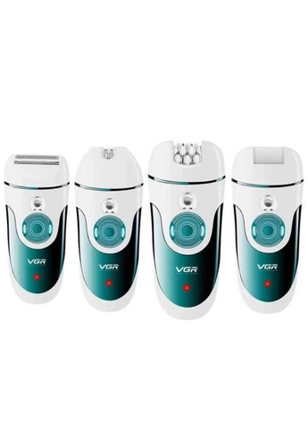 Эпилятор V-700 Женский беспроводной с подсветкой для ног и зоны бикини, пемза, электробритва для ног VGR (364664270)