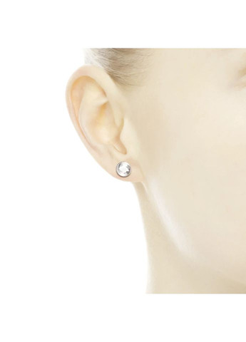 Серебряные серьги-кольца Пандора "Мерцающие капли" 290728CZ Kabluchka (355348300)