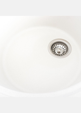 Гранітна мийка для кухні 5847 ONYX матова (білосніжна) Platinum (269793261)