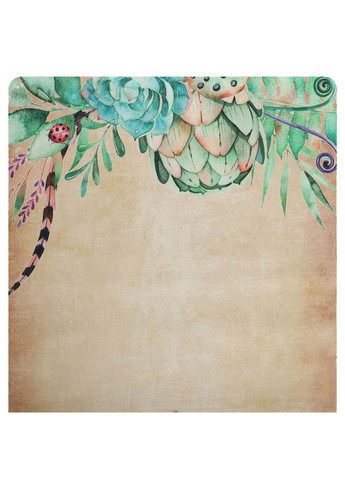 Коврик для йоги Замшевый двухслойный каучуковый 3мм Pro (размер 183x61x0,3см,, с принтом Слон и Record (361433547)