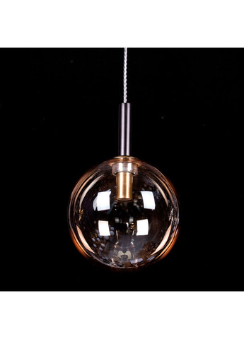 Подвес на 1 лампочку 2890/1P-150/BK+copper/amber ball No Brand (352230193)