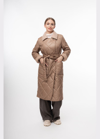 Бежевое демисезонное Пальто Бежевый Демисезон Повседневный Alberto Bini