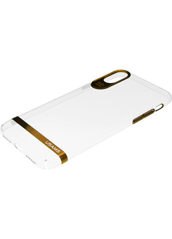 Чехолнакладка Q-plating Series Apple iPhone X Light Gold USAMS (301784248)