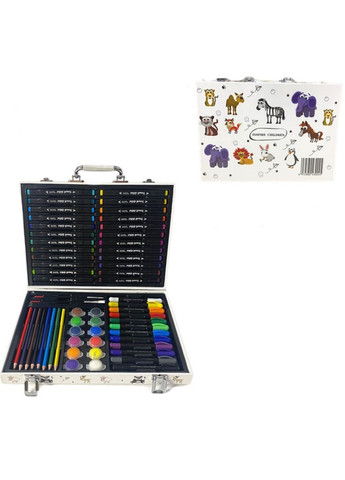 Компактный художественный набор для юных художников в алюминиевом кейсе 68 предметов (2104618609) No Brand (344465682)
