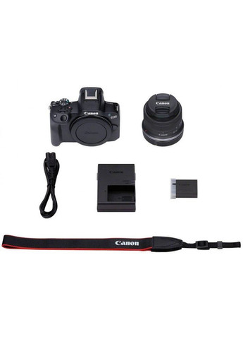 Беззеркальный фотоаппарат kit RF-S 18-45mm IS STM Black (5811C033) Canon EOS R50 (316631429)