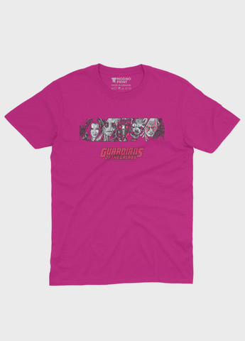 Розовая демисезонная футболка для девочки с принтом супергероев - часовые галактики (ts001-1-fuxj-006-017-013-g) Modno