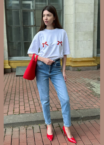 Футболка бантики ONE SIZE CHICLY - (339604529)