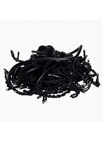 Новорічна гірлянда вулична Бахрома 6 м 105 LED чорний провід Жовтий 6МBY Garlando (366219498)