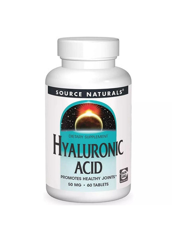 Препарат для суставов и связок Hyaluronic Acid 50 mg, 60 таблеток Source Naturals (293481310)