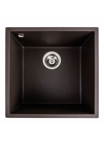 Гранітна мийка для кухні 4040 RUBA матова темна скеля Platinum (269795738)