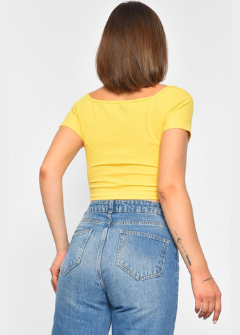 Футболка женская желтого цвета Let's Shop - (303899277)