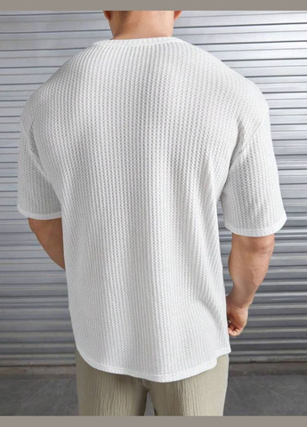 Біла футболка чоловіча з коротким рукавом No Brand