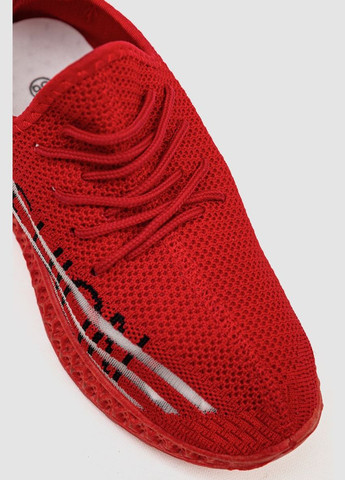 Красные кроссовки женские текстиль Fashion 243R372-4