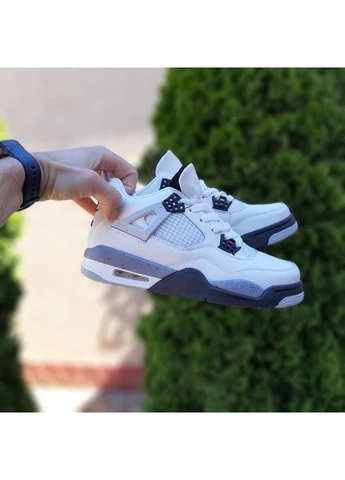 Білі кросівки чоловічі nike демісезон Pegasus Air Jordan 4
