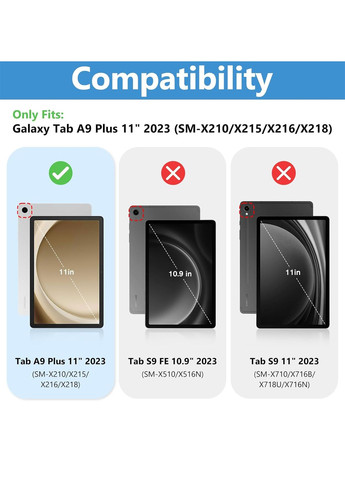 Захисне скло для Galaxy Tab A9 Plus 2 шт прозорий Amazon (356766986)