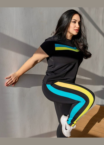 Комплект для фитнеса ( футболка + лосины ) No Brand (293515091)