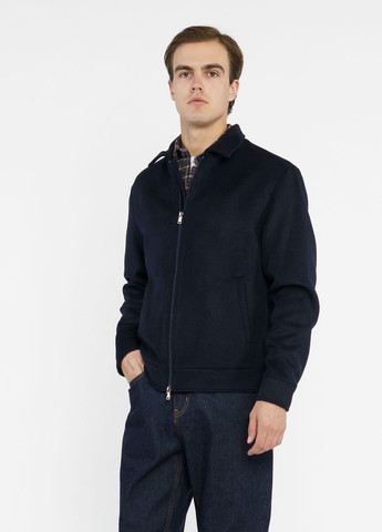 Синя зимня куртка чоловіча синя Arber Bomber Jacket KR78