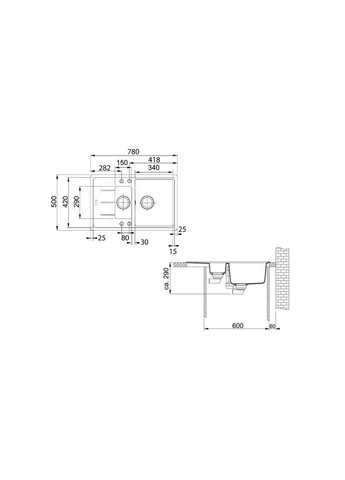 Мийка кухонна (m479057) FRANKE Basis BFG 651-78 (372959972)