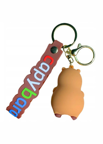 Капибара брелок capybara на ключе, на сумку фигурка игрушка антистресс подвеска 6,2 см Shantou (315634992)