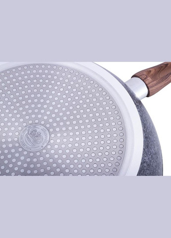 Сковорода-сотейник Grey Marble Ø26см индукционная с антипригарным покрытием Kamille (372173315)