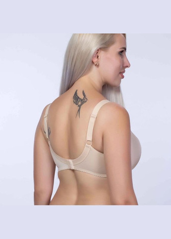 Бежевый бюстгальтер на косточках с полумягкой чашкой Elita с косточками