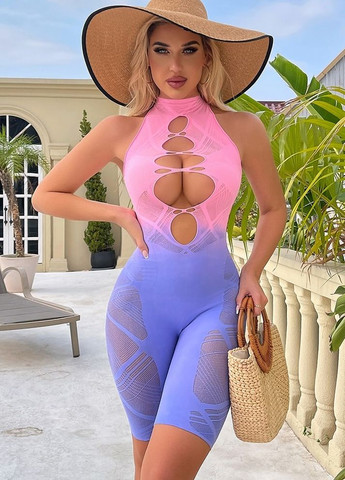 Яркий бодистокинг, Эротическое белье, Разноцветный сексуальный комбинезон No Brand (331144282)