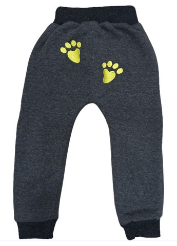 Сірий демісезонний костюм із начосом смайлик брючний Бома