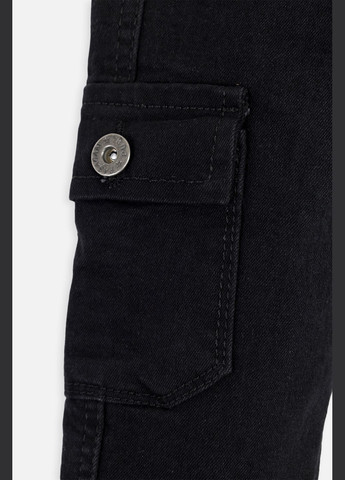 Черные зимние джинсы для мальчика цвет черный цб-00232426 PASAcan