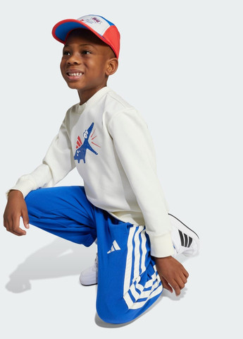 Комплект: свитшот и джоггеры Seasonal Essentials Adiraptor Fleece Little Kids adidas (355888542)