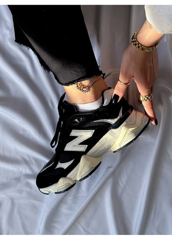 Кросівки жіночі і чоловічі New Balance 9060 Black/White | Нью Баланс 9060 чорні No Brand чорні демісезони (348419319)