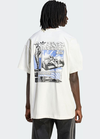 Белая футболка japanese racing manga graphic adidas