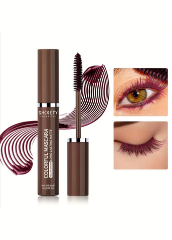 Тушь для ресниц Shcoety Matte Colorful Mascara Red Brown No Brand (311313865)