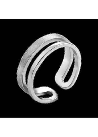 Срібна каблучка фалангова Паралелі дві лінії матова поверхня Каштан (342334710)