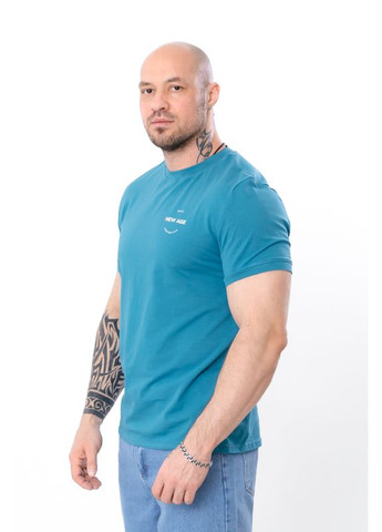 Блакитна футболка чоловіча (p-3845) з коротким рукавом Носи своє