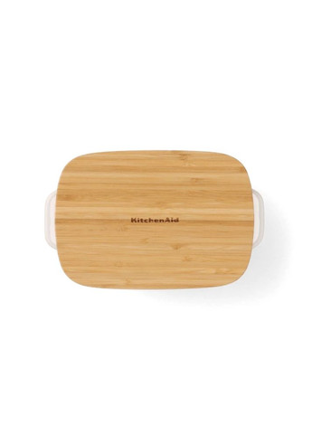 Форма для випічки Stoneware з кришкою мигдальний крем 0,9 л CC006105-001 KitchenAid (316467785)