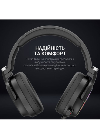 Гарнітура HS1300 7.1 RGB Black GAMEPRO (306553651)