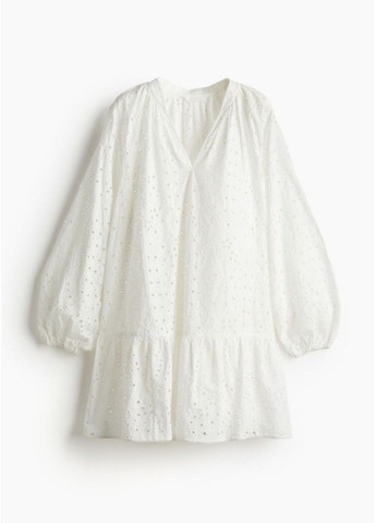Білий повсякденний жіноча сукня з мадери н&м (56785) s біла H&M