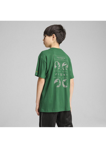 Зелена демісезонна футболка x harry potter relaxed graphic tee men Puma