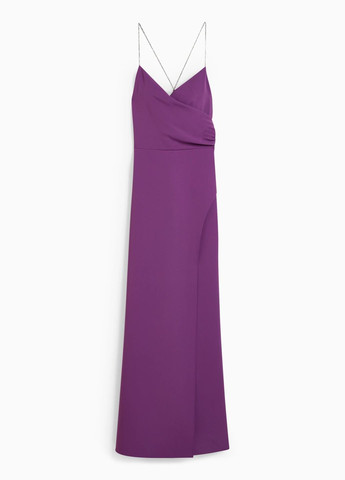Фіолетова кежуал вечірня сукня максі C&A однотонна