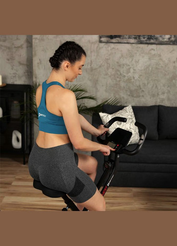 Велотренажер HS-3020X Quest X-Bike чорно-червоний Hop-Sport (301538788)