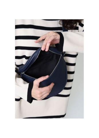 Сумка жіноча шкіряна через плече Vacation темно синя флотар The Wings (302007330)