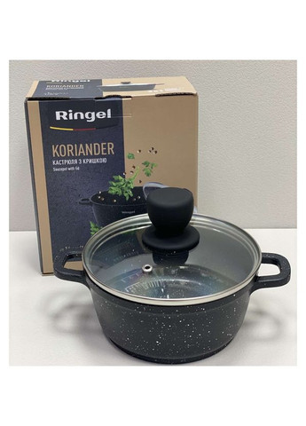 Кастрюля алюминиевая с крышкой 16 см 1,2 л RG-2107-16 Ringel (317203612)