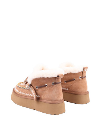 Женские Угги DFH-14 Бежевый Велюр MIRATON (304203810)