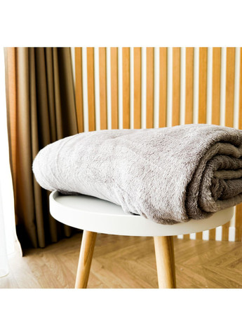 Плед гладкофарбований Сірий 180х200 см Lelit (350623849)