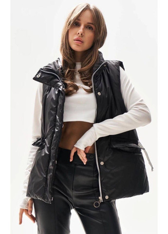 Жіноча весняна куртка з поясом і принтованою підкладкою | Заміри в описі Vione (367075946)