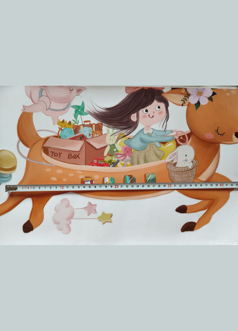 Наклейка на стіну Свинку на повітряних кульках! (лист 60 х 90 см) Б146-7 No Brand (302242899)