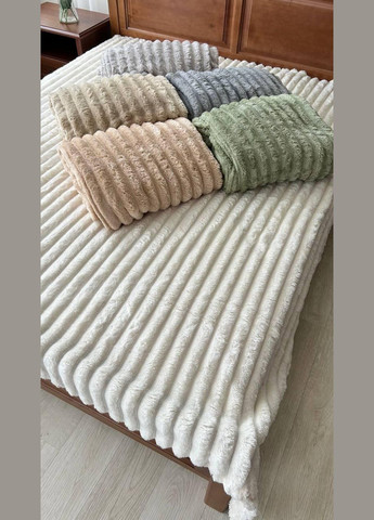 Теплый плед шарпей плюшевый Графит (П4К-Mpled002-04) No Brand (306633045)