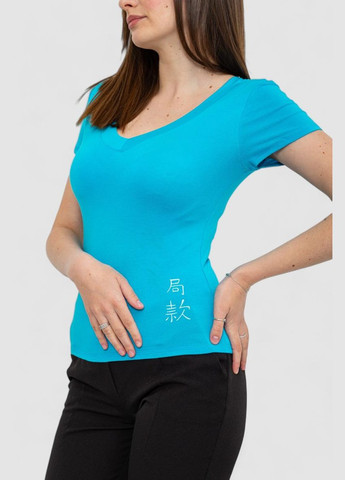 Блакитна футболка жіноча Ager 186R528