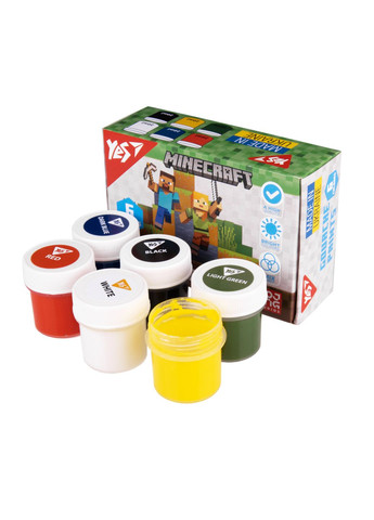 Фарби Гуаш Minecraft 230405 6 кольорів shop (4823125200959) Yes (353849852)